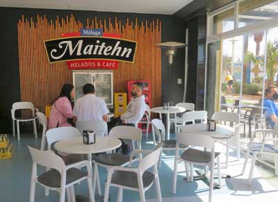 Dónde Comer y Copas Málaga Heladería Cafetería Maitehn